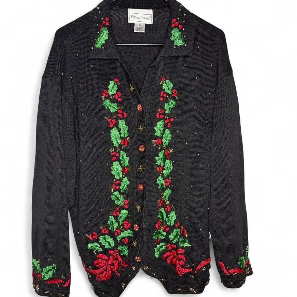 Vintage Fitting Image size 22/24 or medium Christmas or holiday sweater
